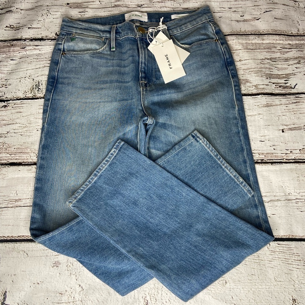 NWT Frame Denim Lehigh Straight Jeans Size 26 - Picture 2 of 11